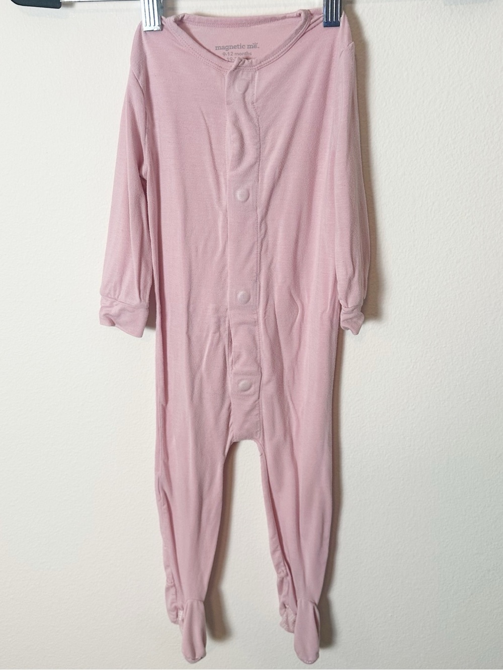 Magnetic Me Footie Onesie Pink 9-12 Months